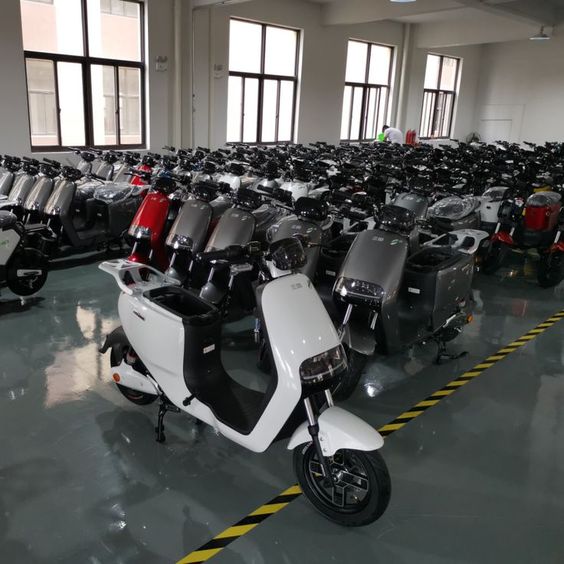 M POWER electric scooters on the showroom floor
